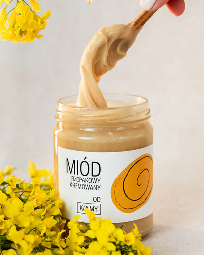 MIÓD RZEPAKOWY KREMOWANY