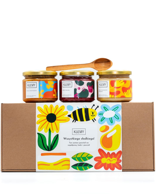 NAJWIĘKSZY ZESTAW MIODY Z OWOCAMI